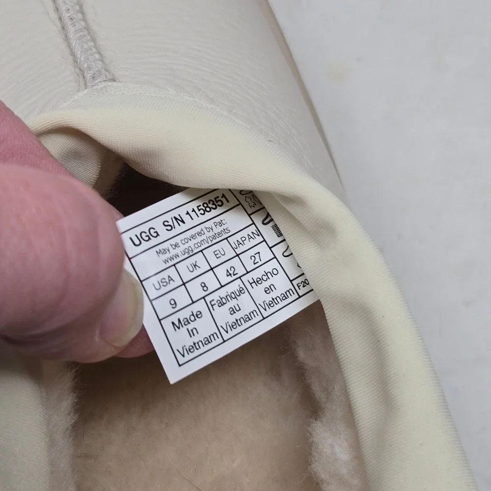 UGG Tasman Weather Hybrid Slipper Birch White Pepper Mens 9 Women 11 NWOB‎